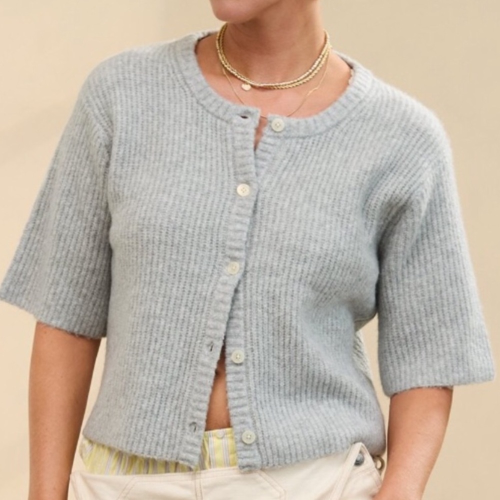 Aerie unReal Short Sleeved Cardigan